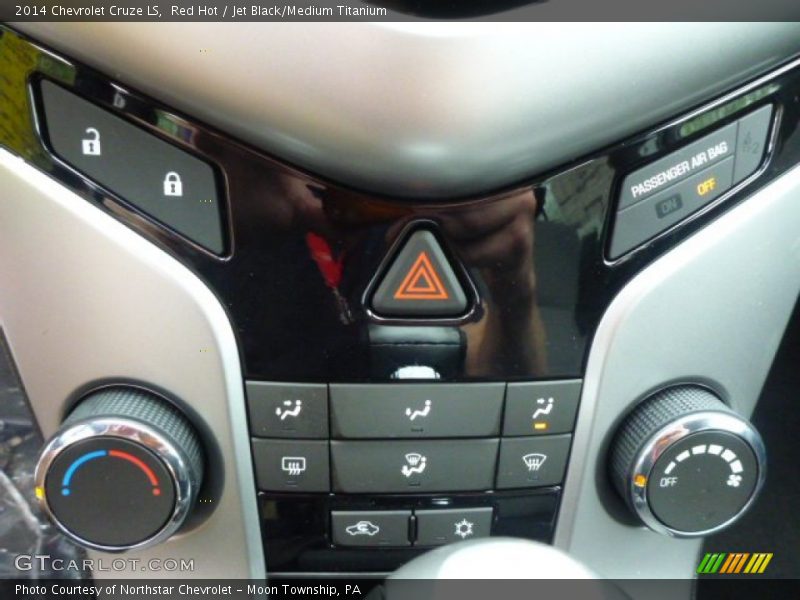 Red Hot / Jet Black/Medium Titanium 2014 Chevrolet Cruze LS