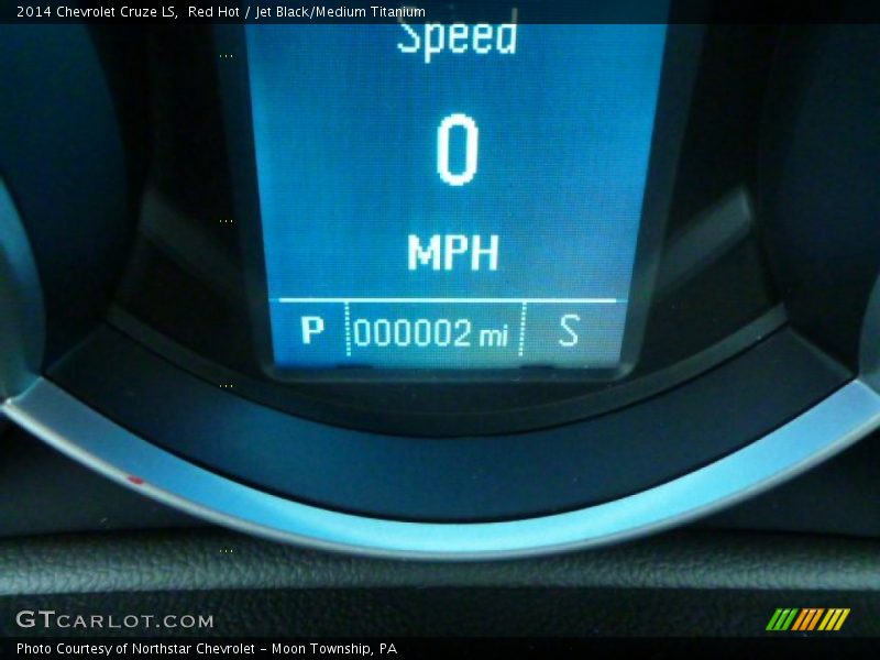 Red Hot / Jet Black/Medium Titanium 2014 Chevrolet Cruze LS