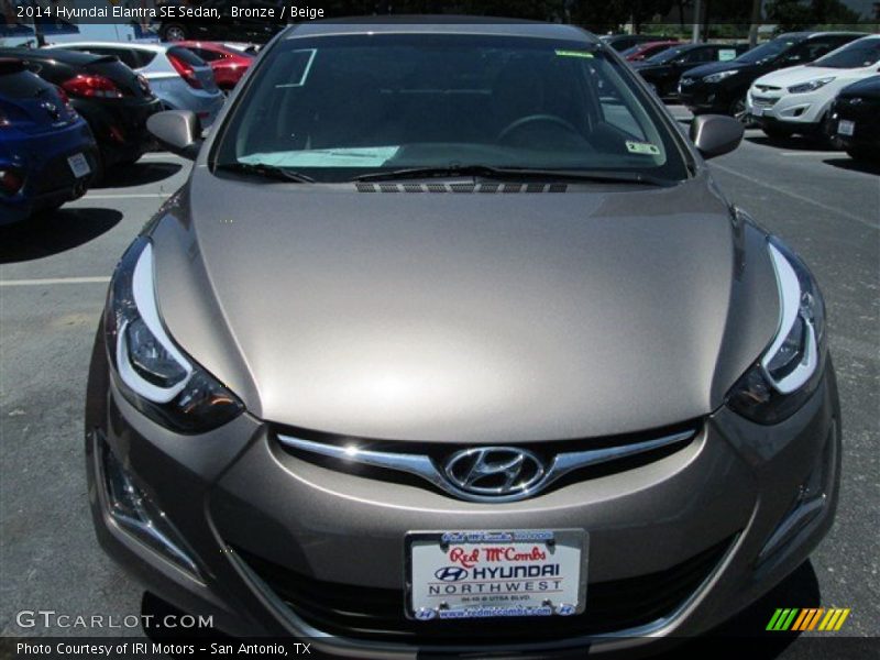 Bronze / Beige 2014 Hyundai Elantra SE Sedan