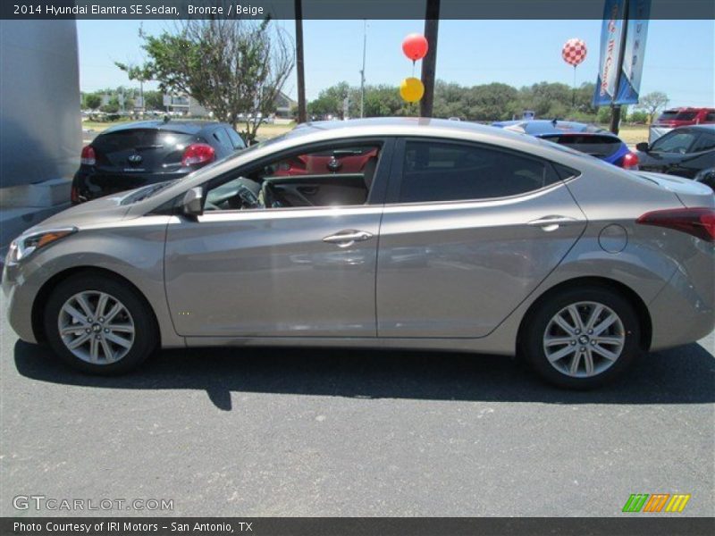 Bronze / Beige 2014 Hyundai Elantra SE Sedan
