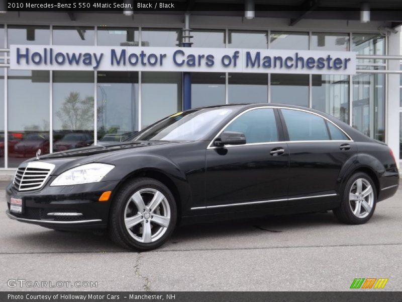 Black / Black 2010 Mercedes-Benz S 550 4Matic Sedan