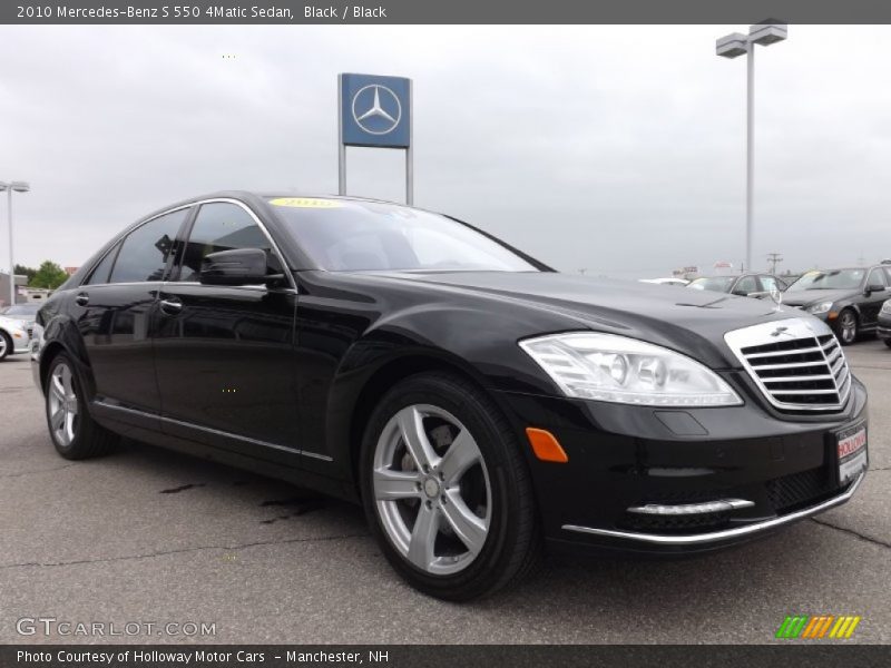 Black / Black 2010 Mercedes-Benz S 550 4Matic Sedan