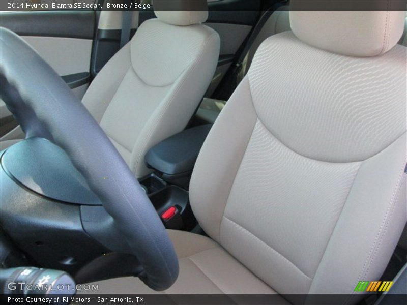 Bronze / Beige 2014 Hyundai Elantra SE Sedan