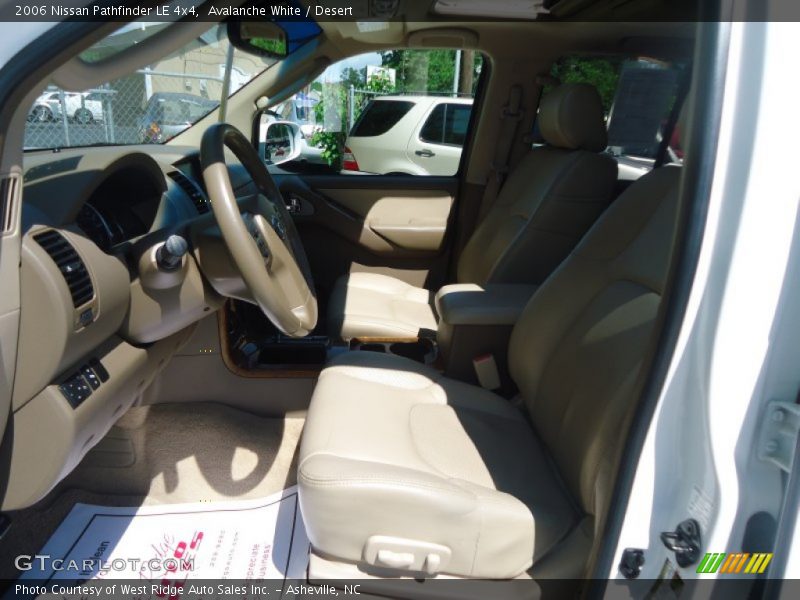 Avalanche White / Desert 2006 Nissan Pathfinder LE 4x4
