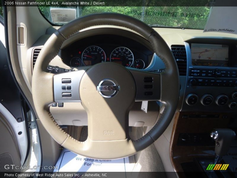 Avalanche White / Desert 2006 Nissan Pathfinder LE 4x4