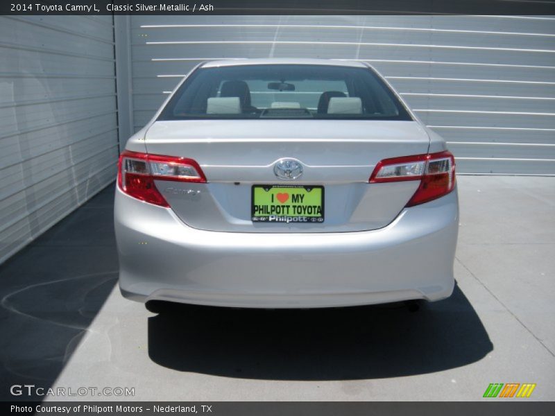 Classic Silver Metallic / Ash 2014 Toyota Camry L