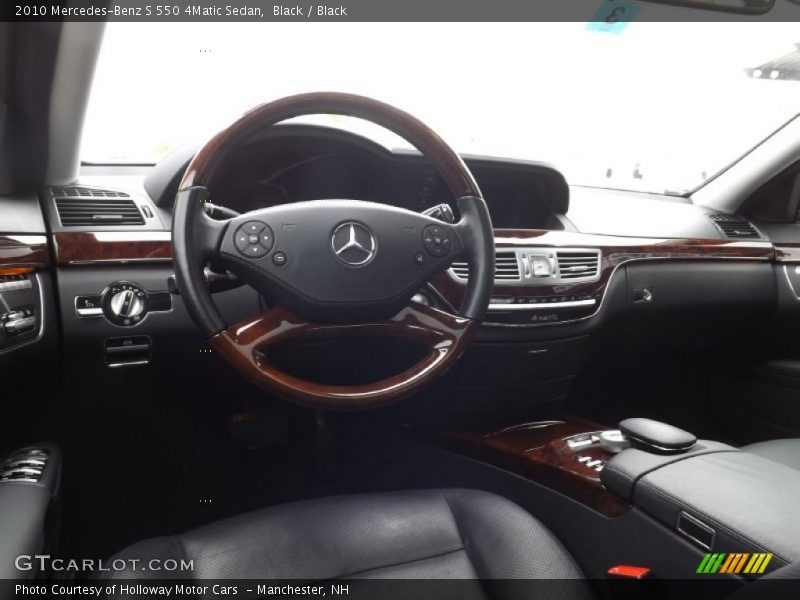 Black / Black 2010 Mercedes-Benz S 550 4Matic Sedan