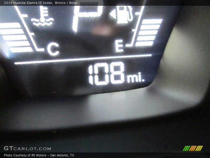 Bronze / Beige 2014 Hyundai Elantra SE Sedan