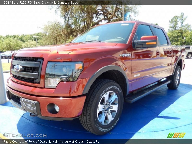 Sunset / Black 2014 Ford F150 FX4 SuperCrew 4x4