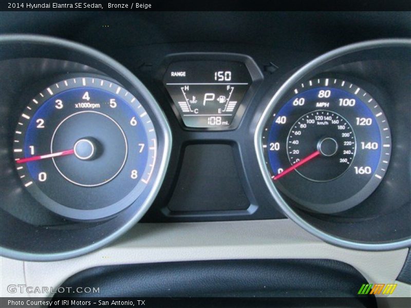 Bronze / Beige 2014 Hyundai Elantra SE Sedan