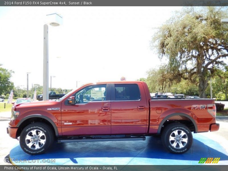 Sunset / Black 2014 Ford F150 FX4 SuperCrew 4x4