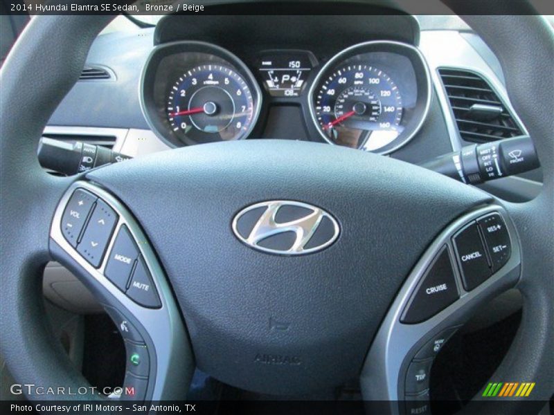 Bronze / Beige 2014 Hyundai Elantra SE Sedan