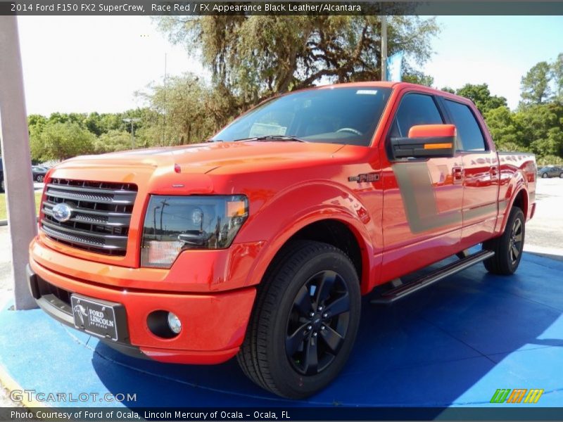 Race Red / FX Appearance Black Leather/Alcantara 2014 Ford F150 FX2 SuperCrew