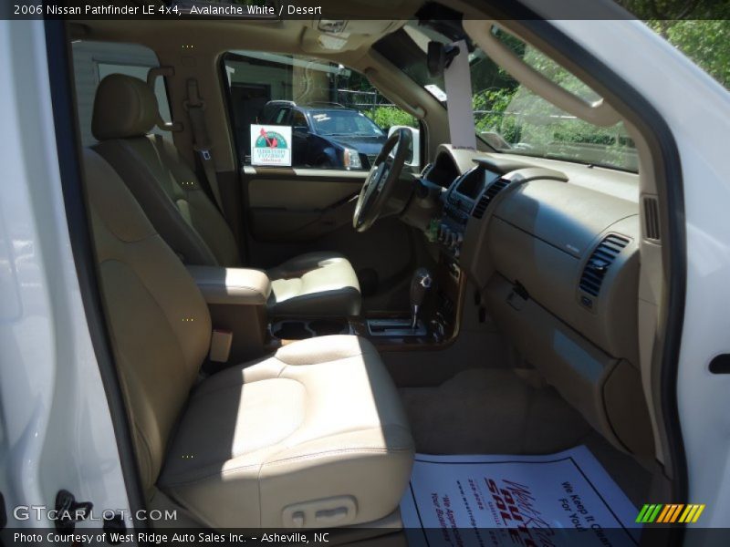 Avalanche White / Desert 2006 Nissan Pathfinder LE 4x4