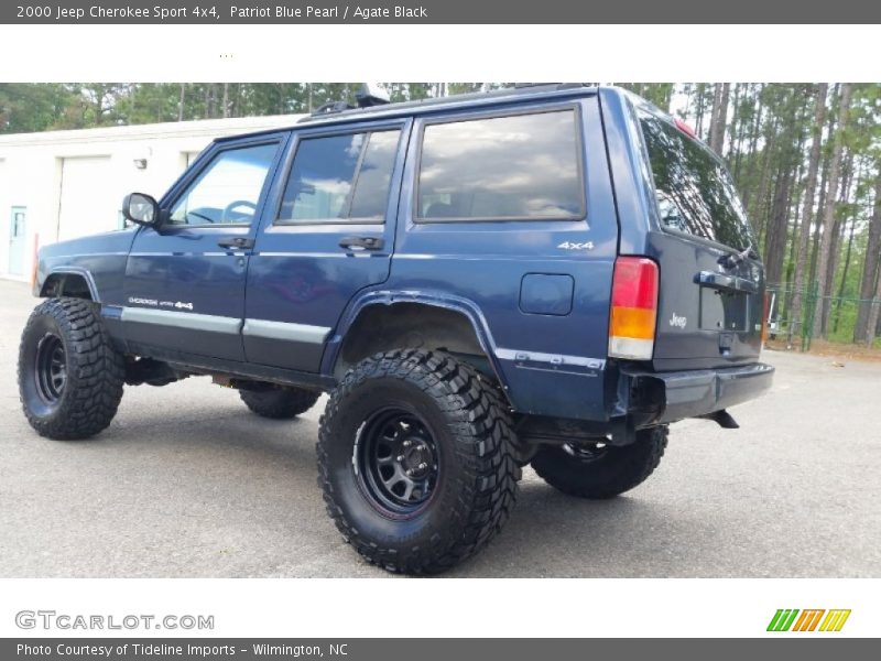 Patriot Blue Pearl / Agate Black 2000 Jeep Cherokee Sport 4x4