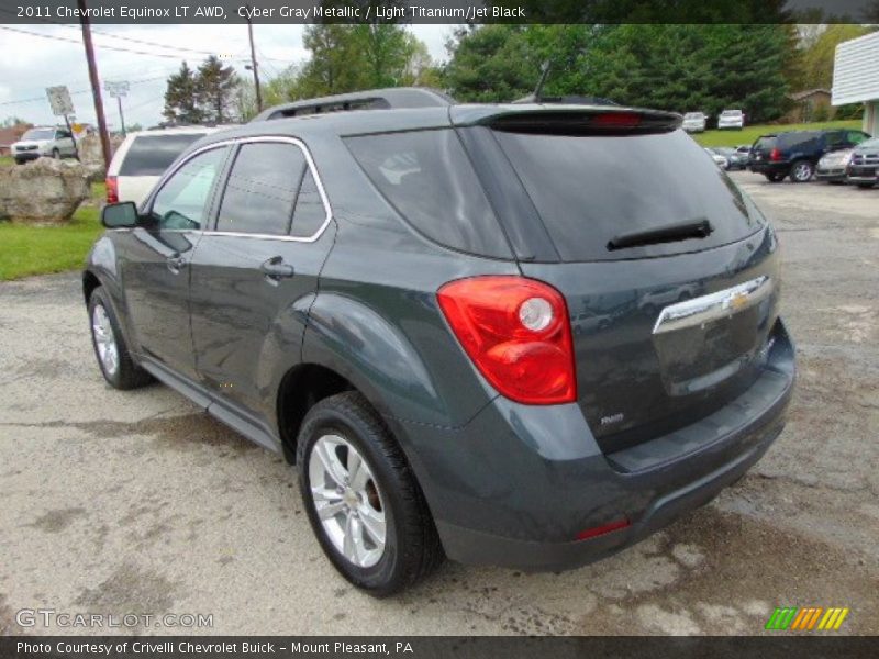 Cyber Gray Metallic / Light Titanium/Jet Black 2011 Chevrolet Equinox LT AWD