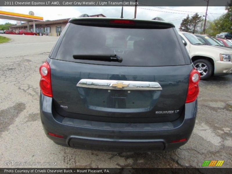 Cyber Gray Metallic / Light Titanium/Jet Black 2011 Chevrolet Equinox LT AWD