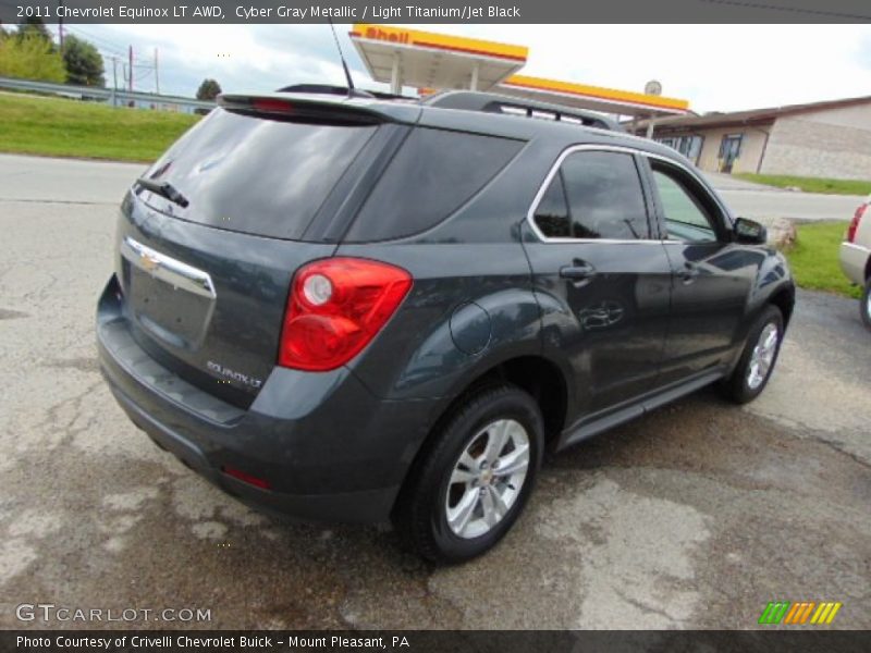 Cyber Gray Metallic / Light Titanium/Jet Black 2011 Chevrolet Equinox LT AWD