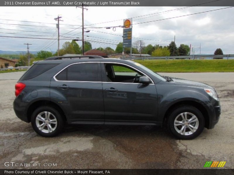Cyber Gray Metallic / Light Titanium/Jet Black 2011 Chevrolet Equinox LT AWD