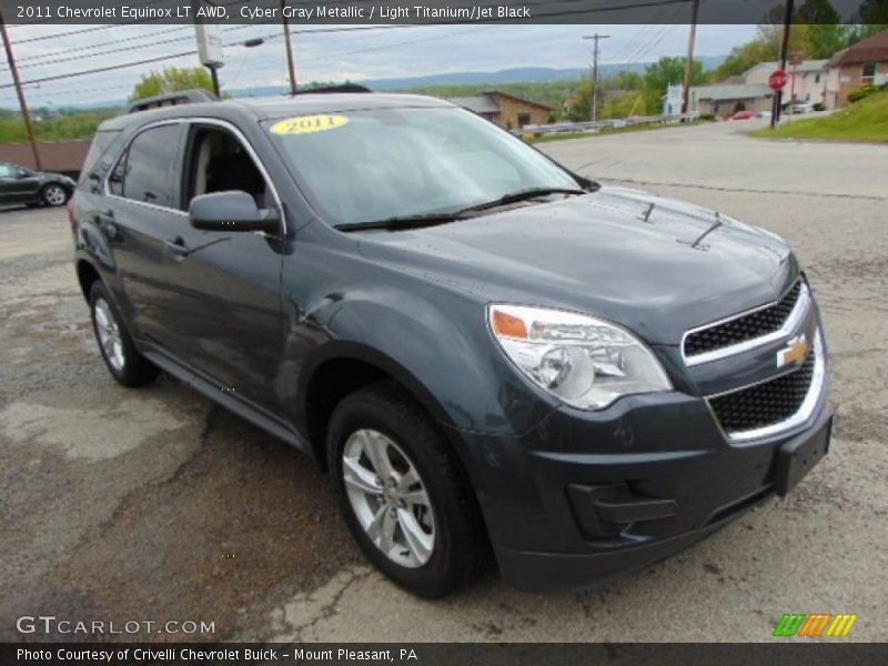 Cyber Gray Metallic / Light Titanium/Jet Black 2011 Chevrolet Equinox LT AWD