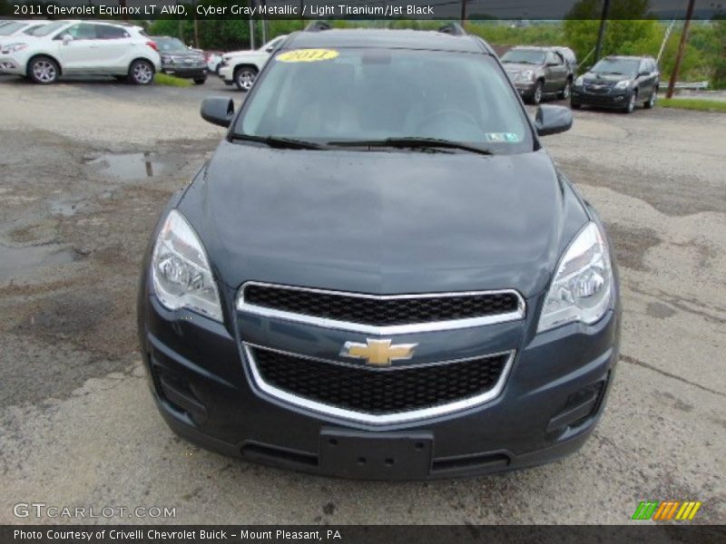 Cyber Gray Metallic / Light Titanium/Jet Black 2011 Chevrolet Equinox LT AWD