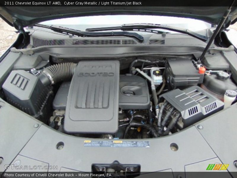 Cyber Gray Metallic / Light Titanium/Jet Black 2011 Chevrolet Equinox LT AWD