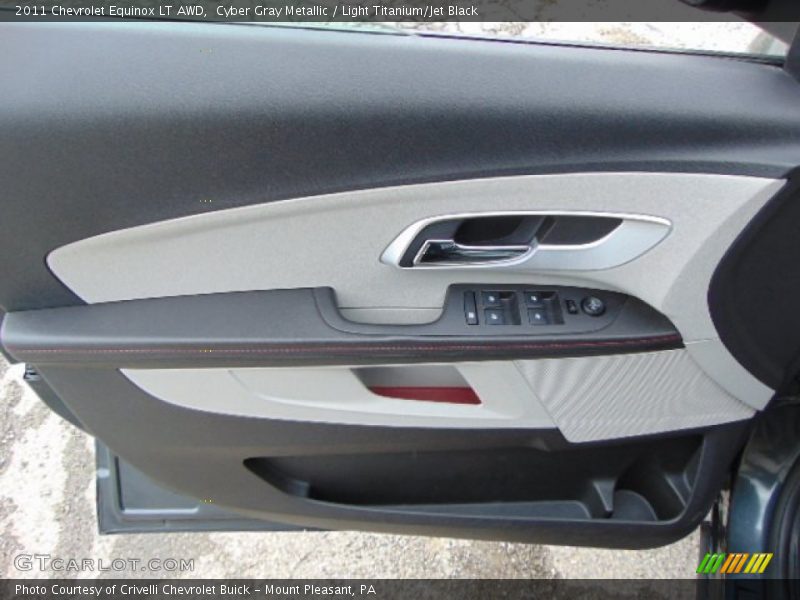 Cyber Gray Metallic / Light Titanium/Jet Black 2011 Chevrolet Equinox LT AWD