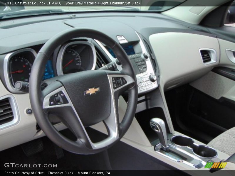 Cyber Gray Metallic / Light Titanium/Jet Black 2011 Chevrolet Equinox LT AWD
