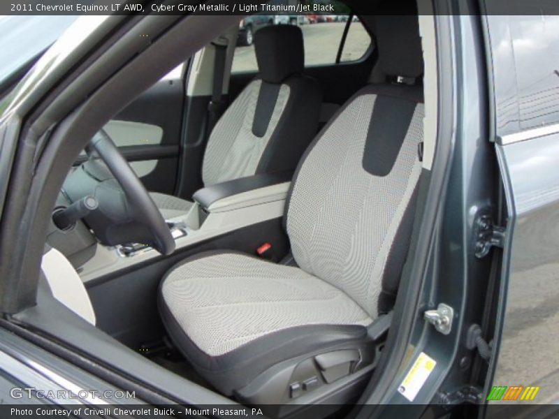 Cyber Gray Metallic / Light Titanium/Jet Black 2011 Chevrolet Equinox LT AWD