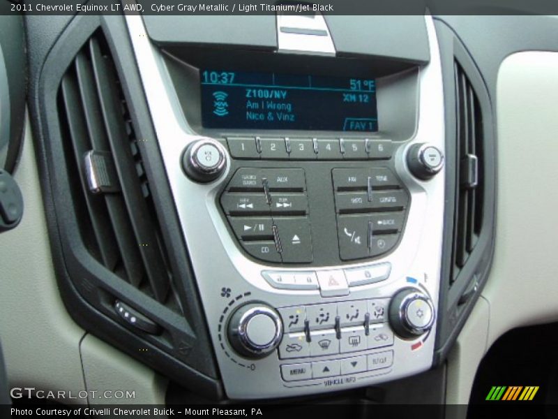 Cyber Gray Metallic / Light Titanium/Jet Black 2011 Chevrolet Equinox LT AWD