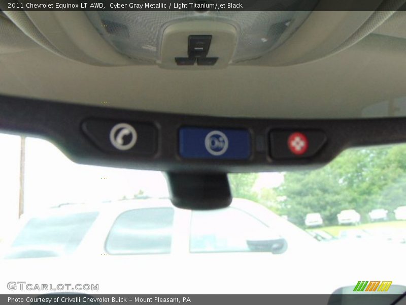 Cyber Gray Metallic / Light Titanium/Jet Black 2011 Chevrolet Equinox LT AWD