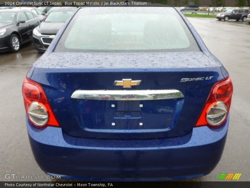 Blue Topaz Metallic / Jet Black/Dark Titanium 2014 Chevrolet Sonic LT Sedan
