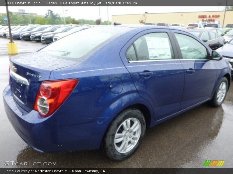 Blue Topaz Metallic / Jet Black/Dark Titanium 2014 Chevrolet Sonic LT Sedan