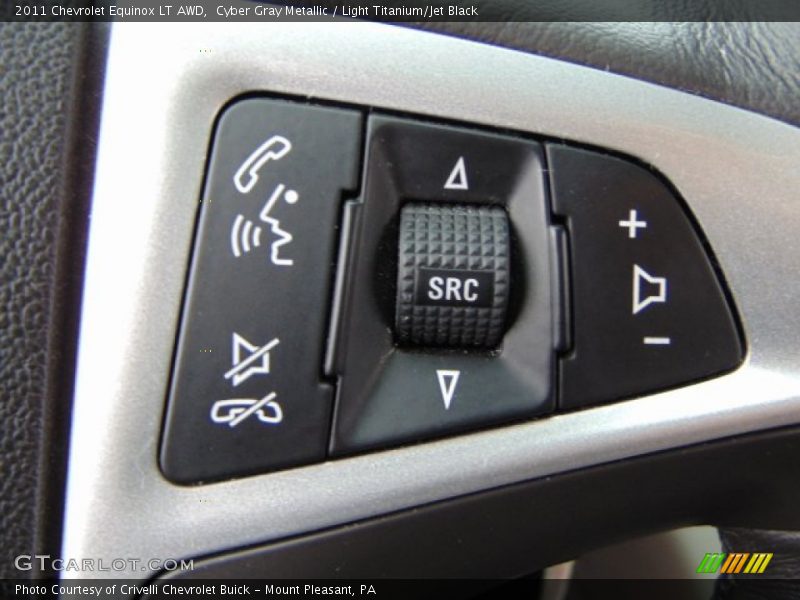 Cyber Gray Metallic / Light Titanium/Jet Black 2011 Chevrolet Equinox LT AWD
