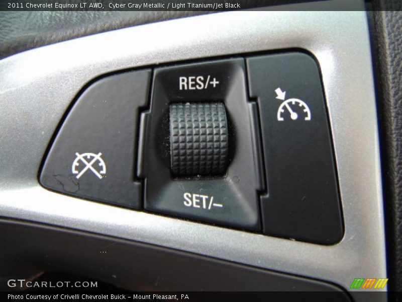 Cyber Gray Metallic / Light Titanium/Jet Black 2011 Chevrolet Equinox LT AWD