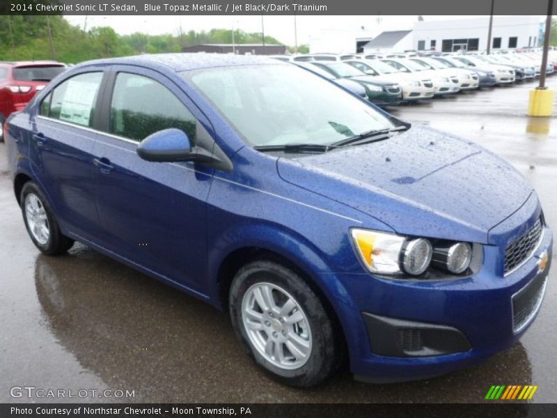 Blue Topaz Metallic / Jet Black/Dark Titanium 2014 Chevrolet Sonic LT Sedan