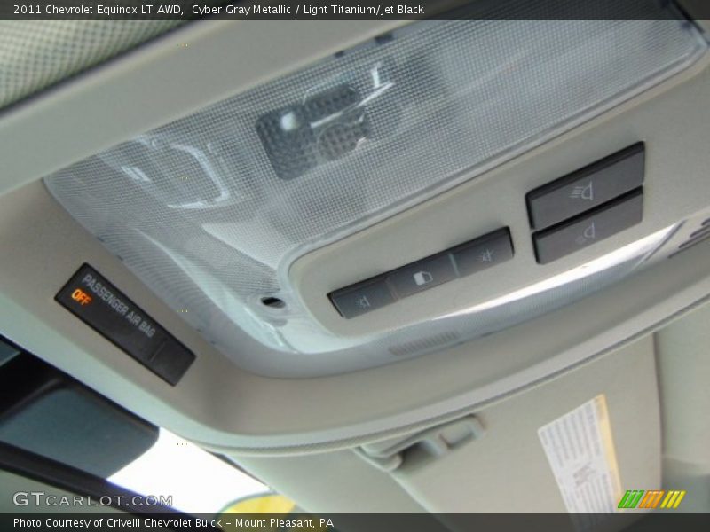 Cyber Gray Metallic / Light Titanium/Jet Black 2011 Chevrolet Equinox LT AWD