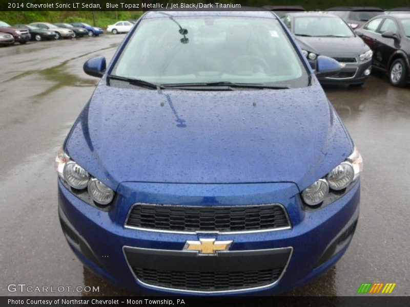 Blue Topaz Metallic / Jet Black/Dark Titanium 2014 Chevrolet Sonic LT Sedan