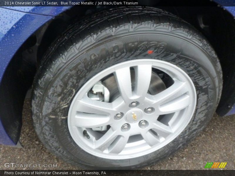Blue Topaz Metallic / Jet Black/Dark Titanium 2014 Chevrolet Sonic LT Sedan