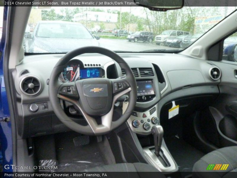 Blue Topaz Metallic / Jet Black/Dark Titanium 2014 Chevrolet Sonic LT Sedan