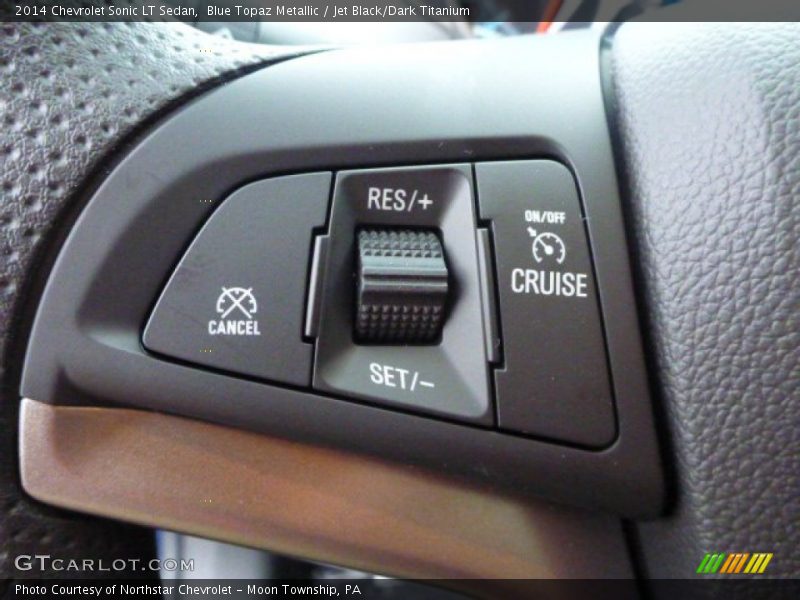 Blue Topaz Metallic / Jet Black/Dark Titanium 2014 Chevrolet Sonic LT Sedan
