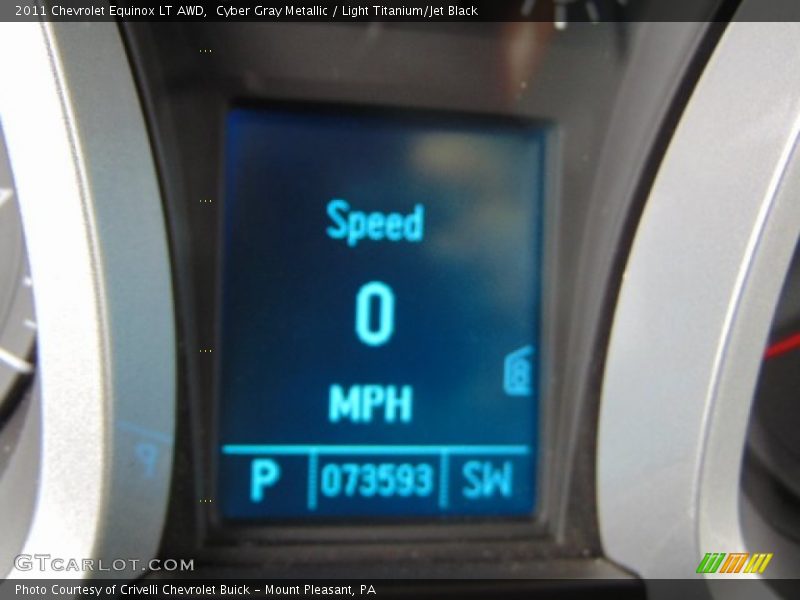 Cyber Gray Metallic / Light Titanium/Jet Black 2011 Chevrolet Equinox LT AWD
