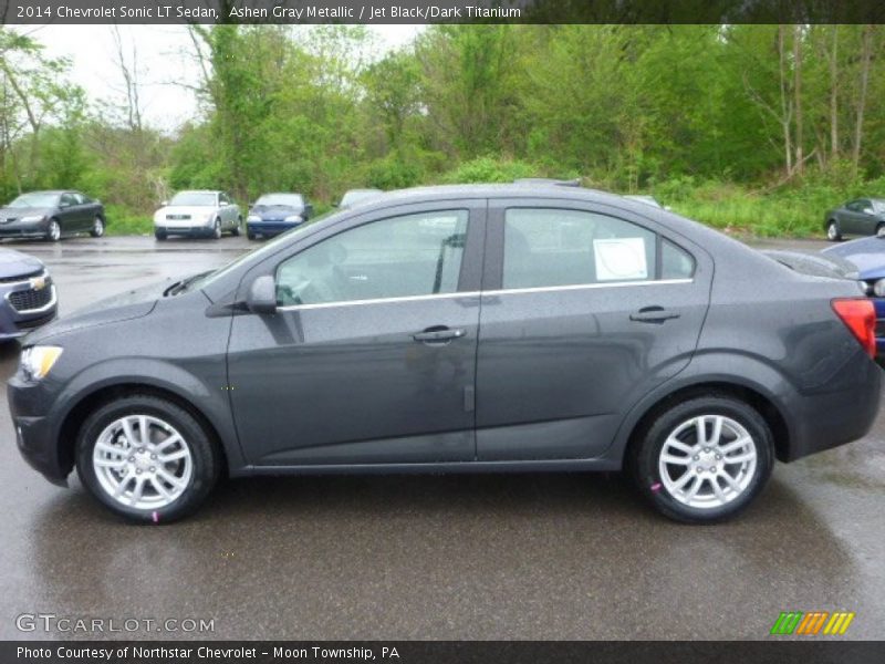 Ashen Gray Metallic / Jet Black/Dark Titanium 2014 Chevrolet Sonic LT Sedan