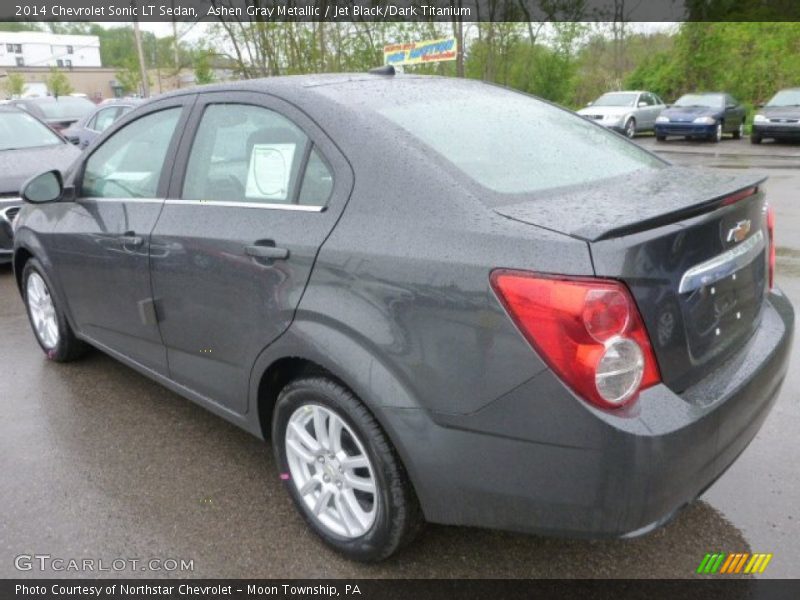 Ashen Gray Metallic / Jet Black/Dark Titanium 2014 Chevrolet Sonic LT Sedan