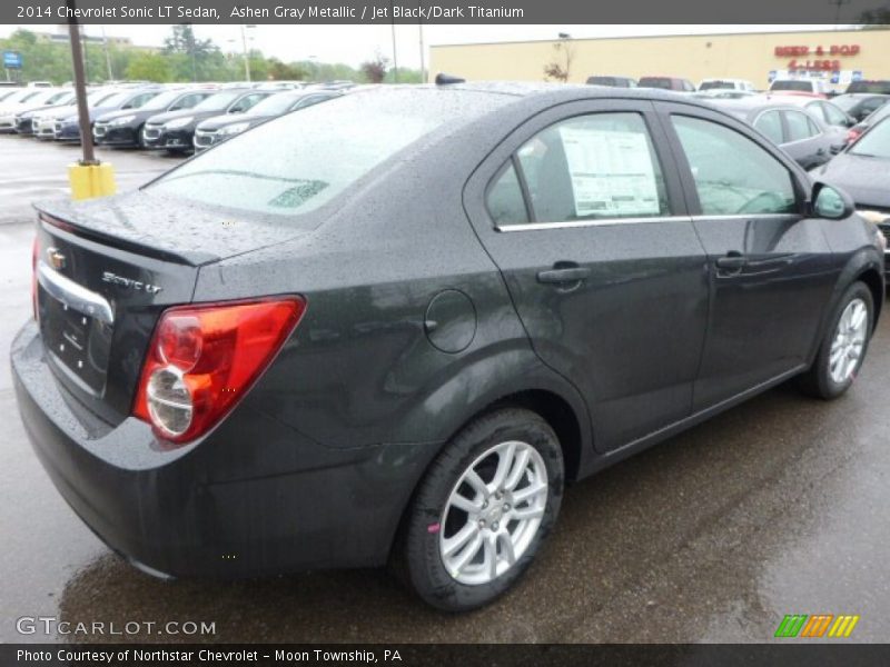 Ashen Gray Metallic / Jet Black/Dark Titanium 2014 Chevrolet Sonic LT Sedan
