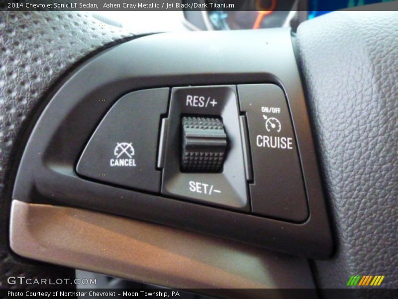 Ashen Gray Metallic / Jet Black/Dark Titanium 2014 Chevrolet Sonic LT Sedan