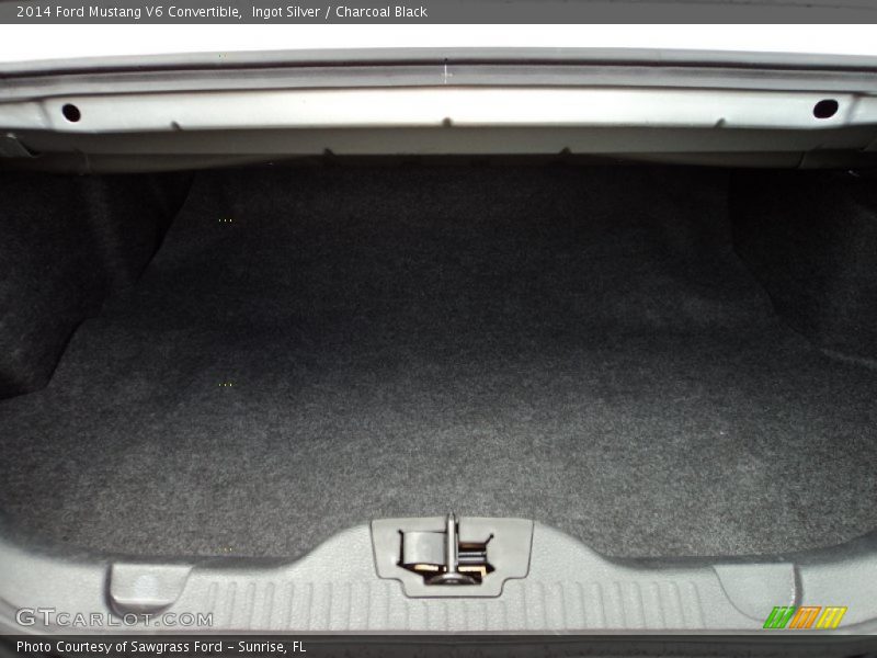 Ingot Silver / Charcoal Black 2014 Ford Mustang V6 Convertible