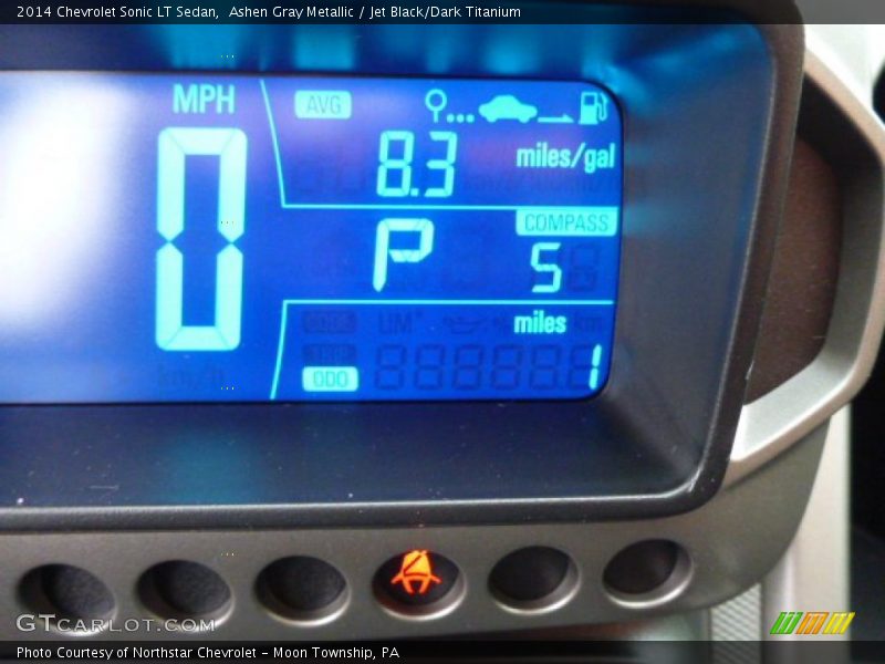 Ashen Gray Metallic / Jet Black/Dark Titanium 2014 Chevrolet Sonic LT Sedan