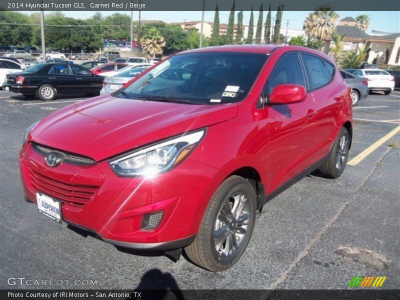 Garnet Red / Beige 2014 Hyundai Tucson GLS