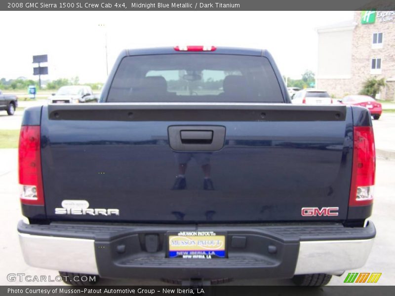Midnight Blue Metallic / Dark Titanium 2008 GMC Sierra 1500 SL Crew Cab 4x4